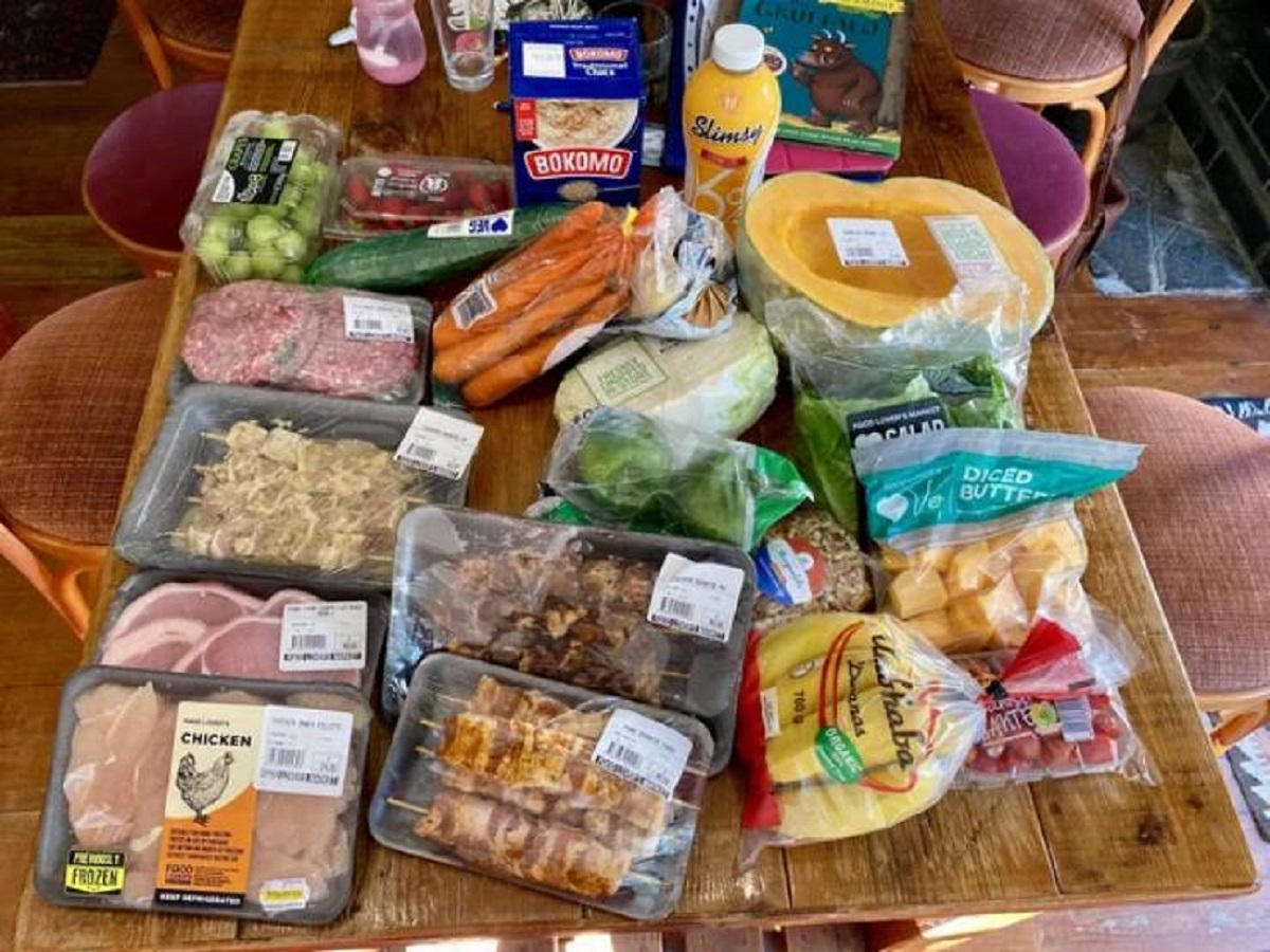 "$20 (R370) groceries in South Africa"