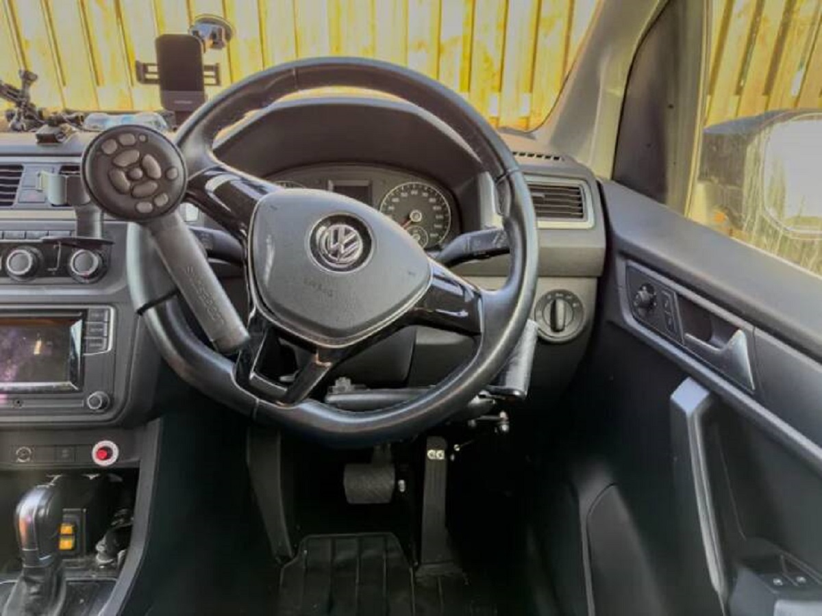 "The hand controls on my adapted vehicle"