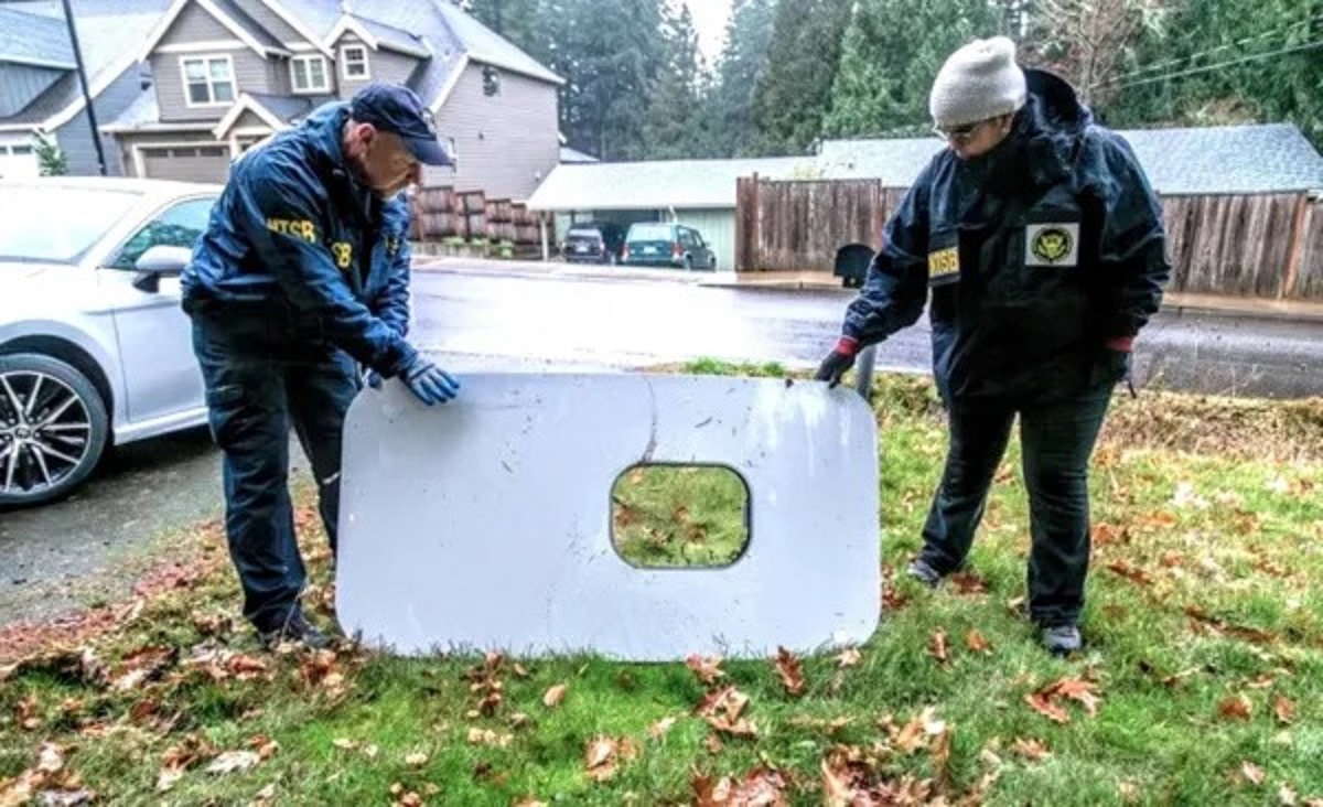 The door plug that blew off a mid-air Alaska Airlines flight was found in the yard of Bob Sauer, a physics teacher in Portland, Oregon.