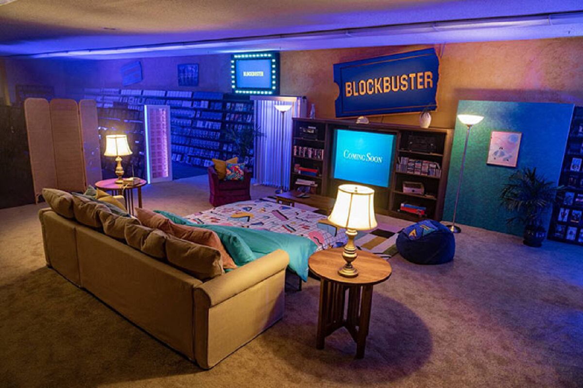 In September 2020, the last Blockbuster video rental store, which is located in Bend, Oregon, hosted 1990s-themed sleepovers via Airbnb for $4 a night.