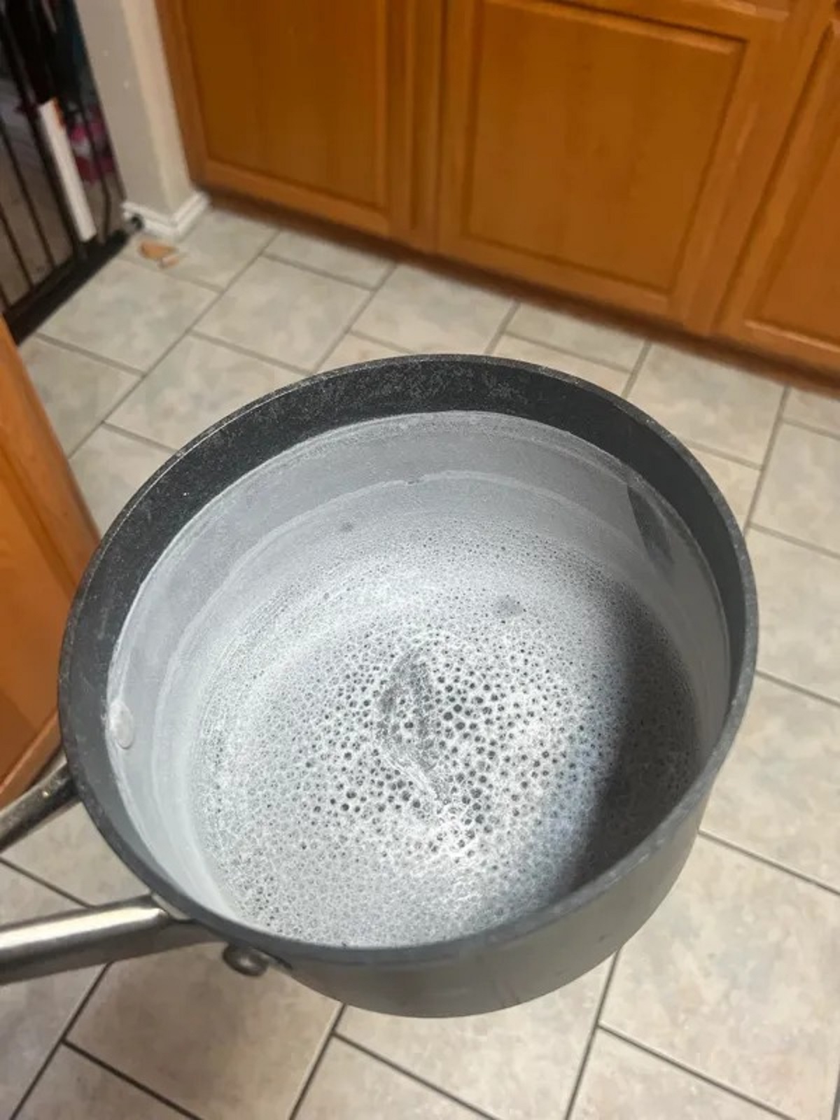 Landlord says the home we’re renting doesn’t have hard water. This is after boiling water one time.