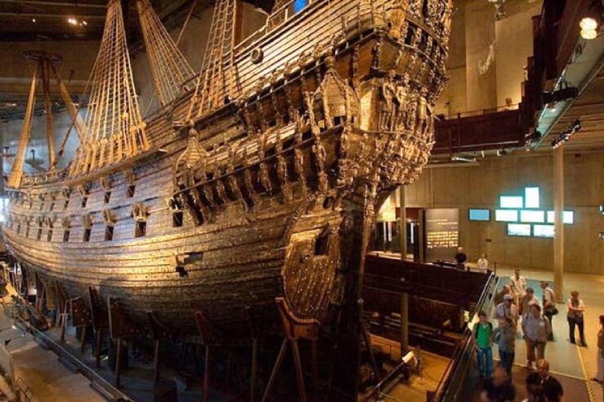 This Swedish warship — known as Vasa — sank on its maiden voyage all the way back in 1628. Incredibly, it was salvaged in such impressive condition that it's now known as the best-preserved 17th-century ship in the world.