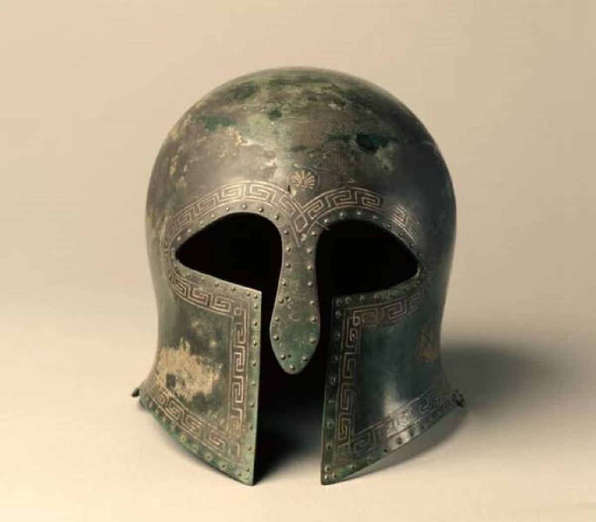 This Corinthian Helmet was worn by a Greek soldier during the Battle of Marathon in 490 CE.