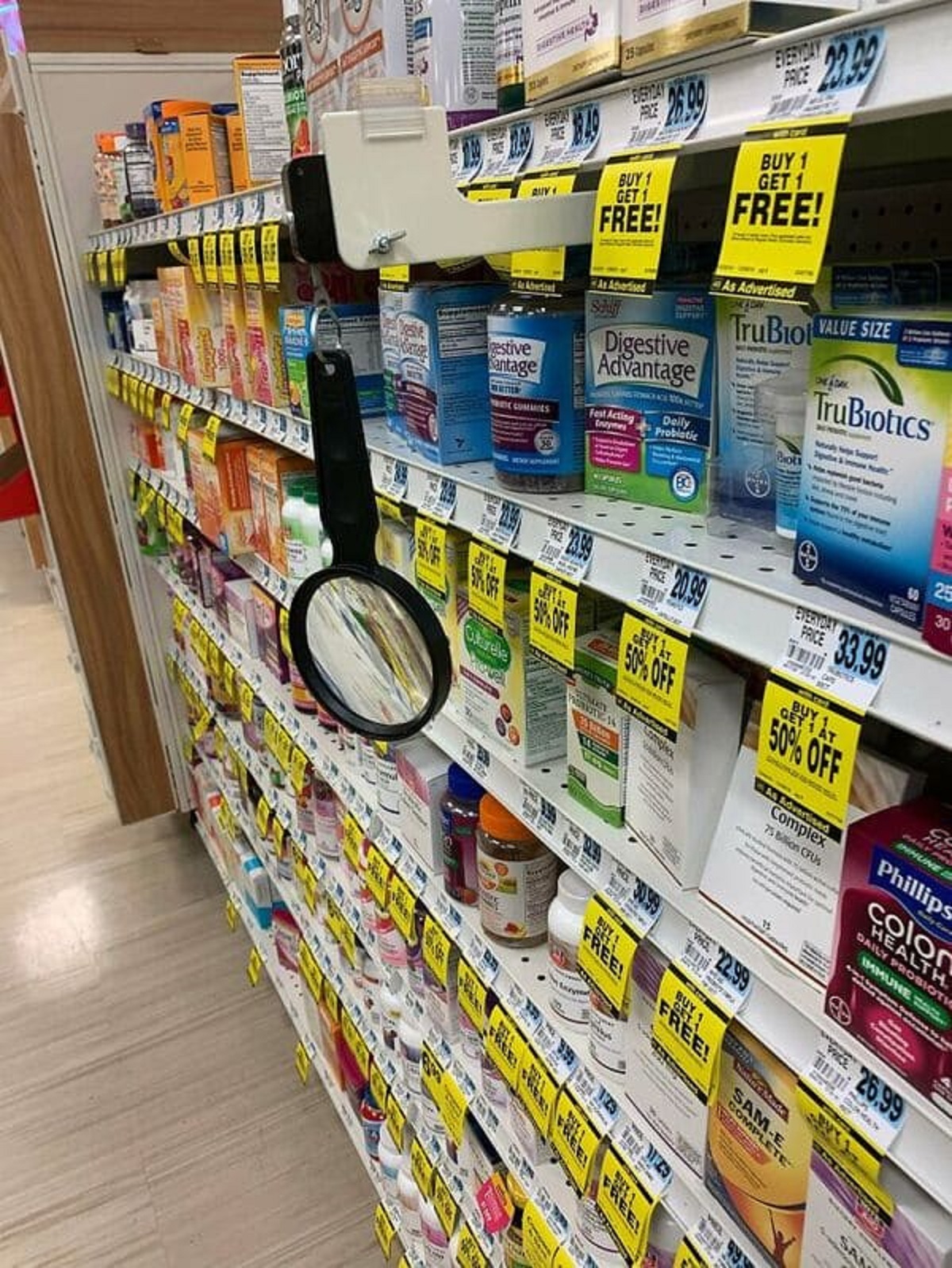 “This Rite-Aid Has A Magnifier So You Can Read The Labels On The Medicine”