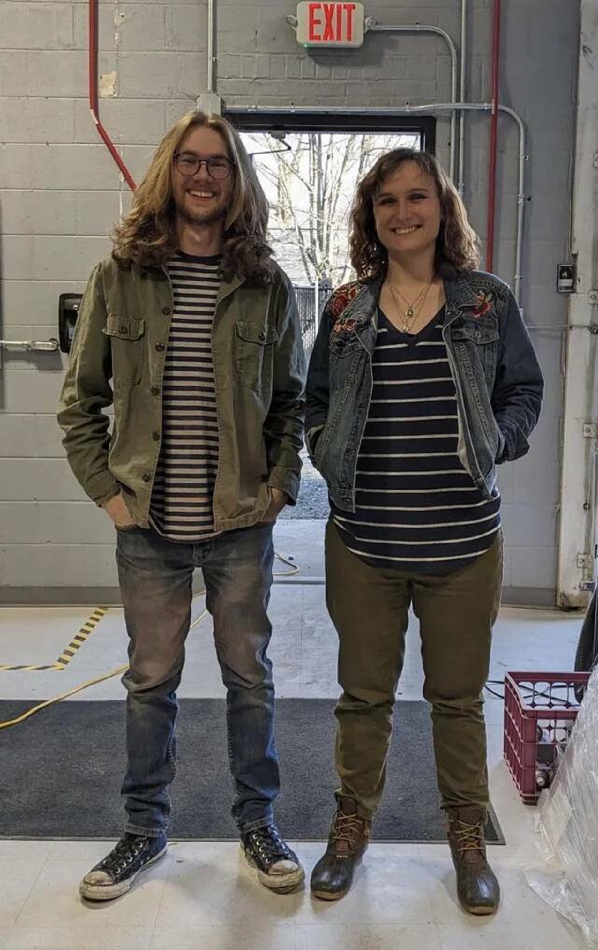 "My professor and I accidentally wore inverted outfits"