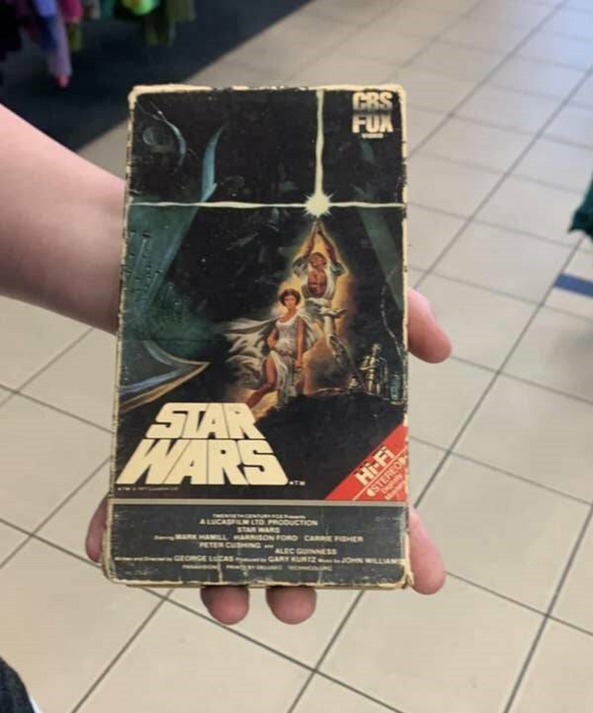 Here's one of the early editions of Star Wars: Episode IV — A New Hope, back when it wasn't part of a series and it was just called Star Wars.