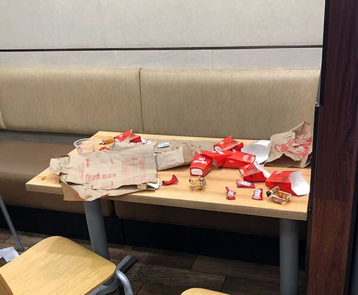 “How People Left Their Table At Wendy’s Near Me”