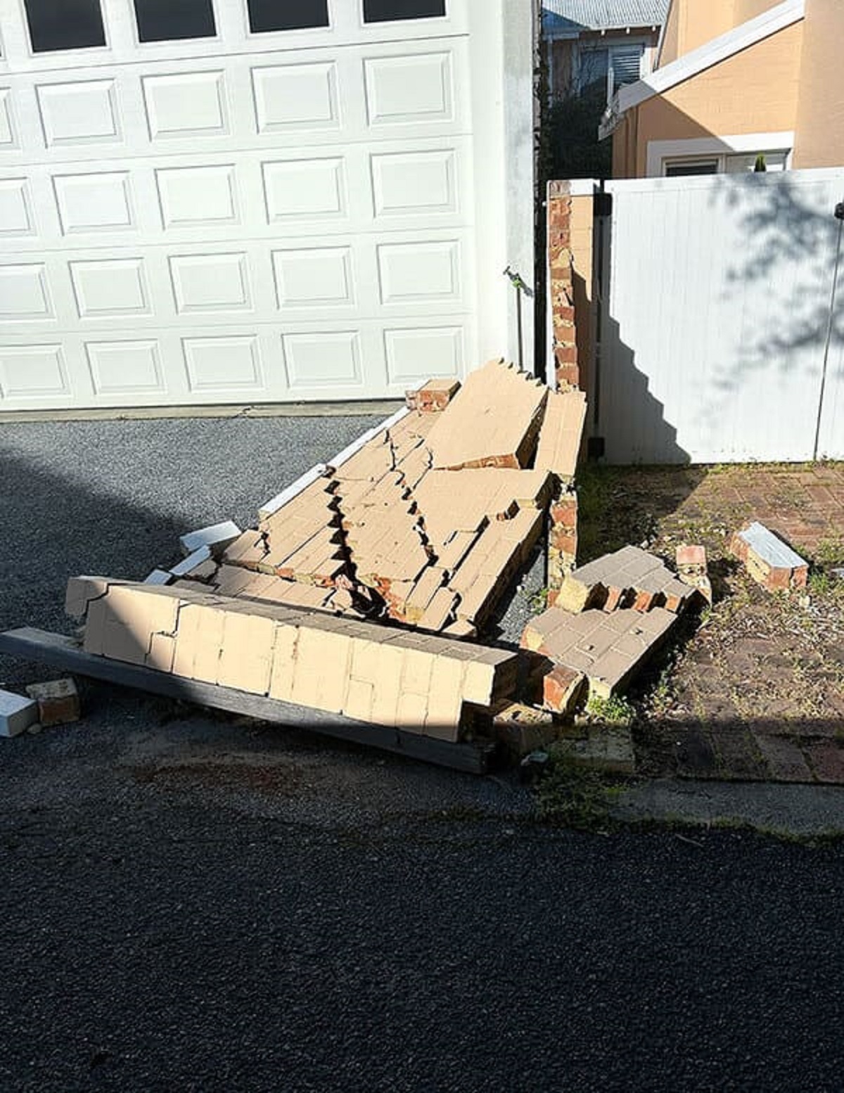 “My Neighbor Drove Into Part Of My Back Fence 2 Months Ago And Hasn’t Cleaned It Up”