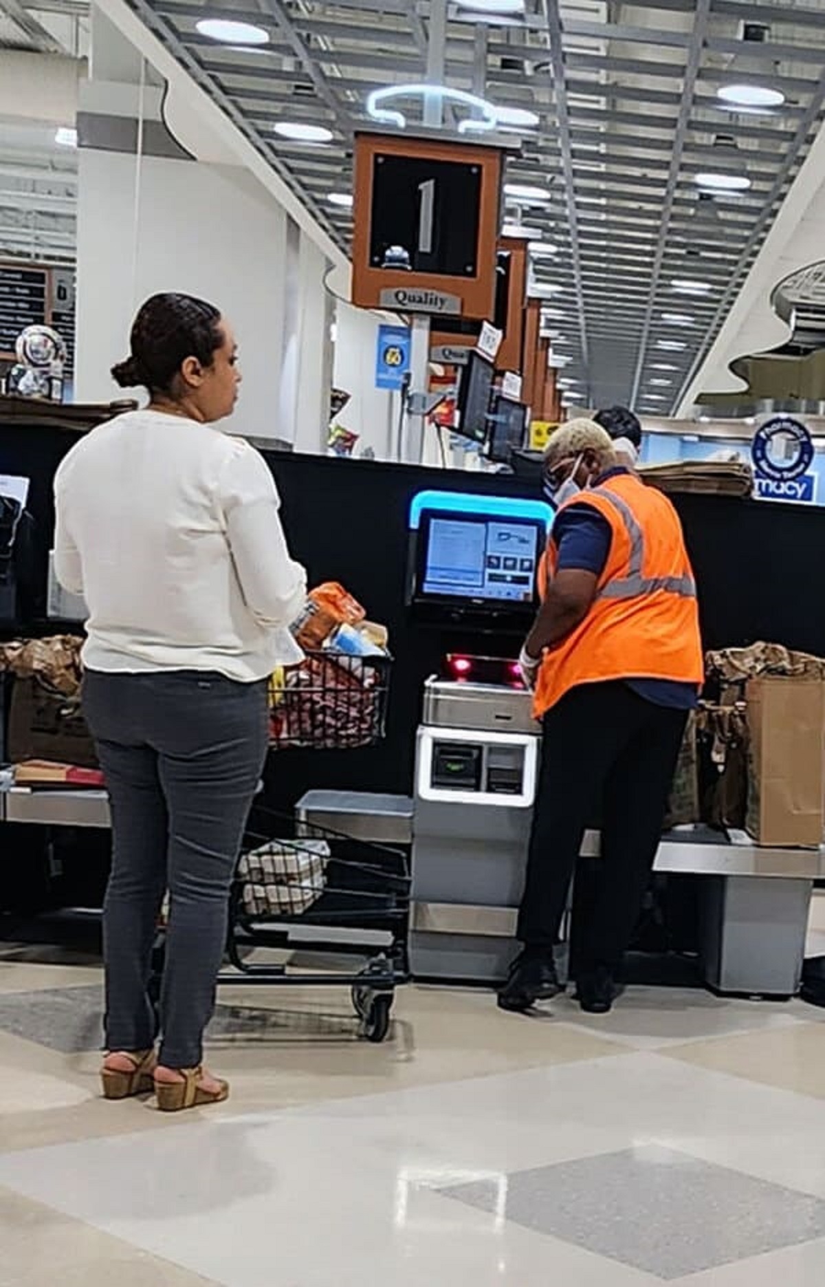 “Lady Goes To Self Checkout, Makes Attendant Unload Her Cart, Scan And Bag Each Item”