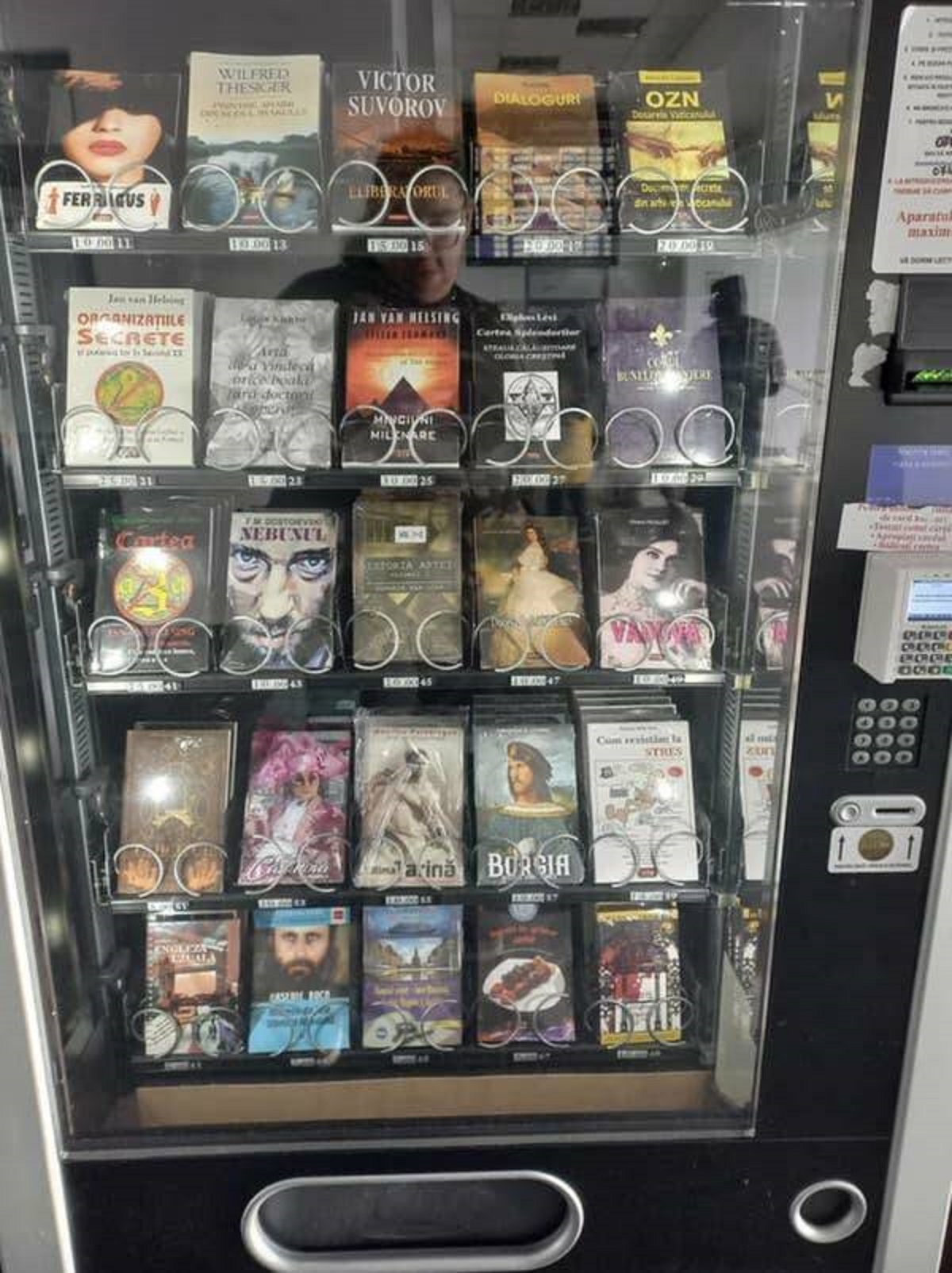Book vending machines — like this one in Romania — should also be adopted everywhere.