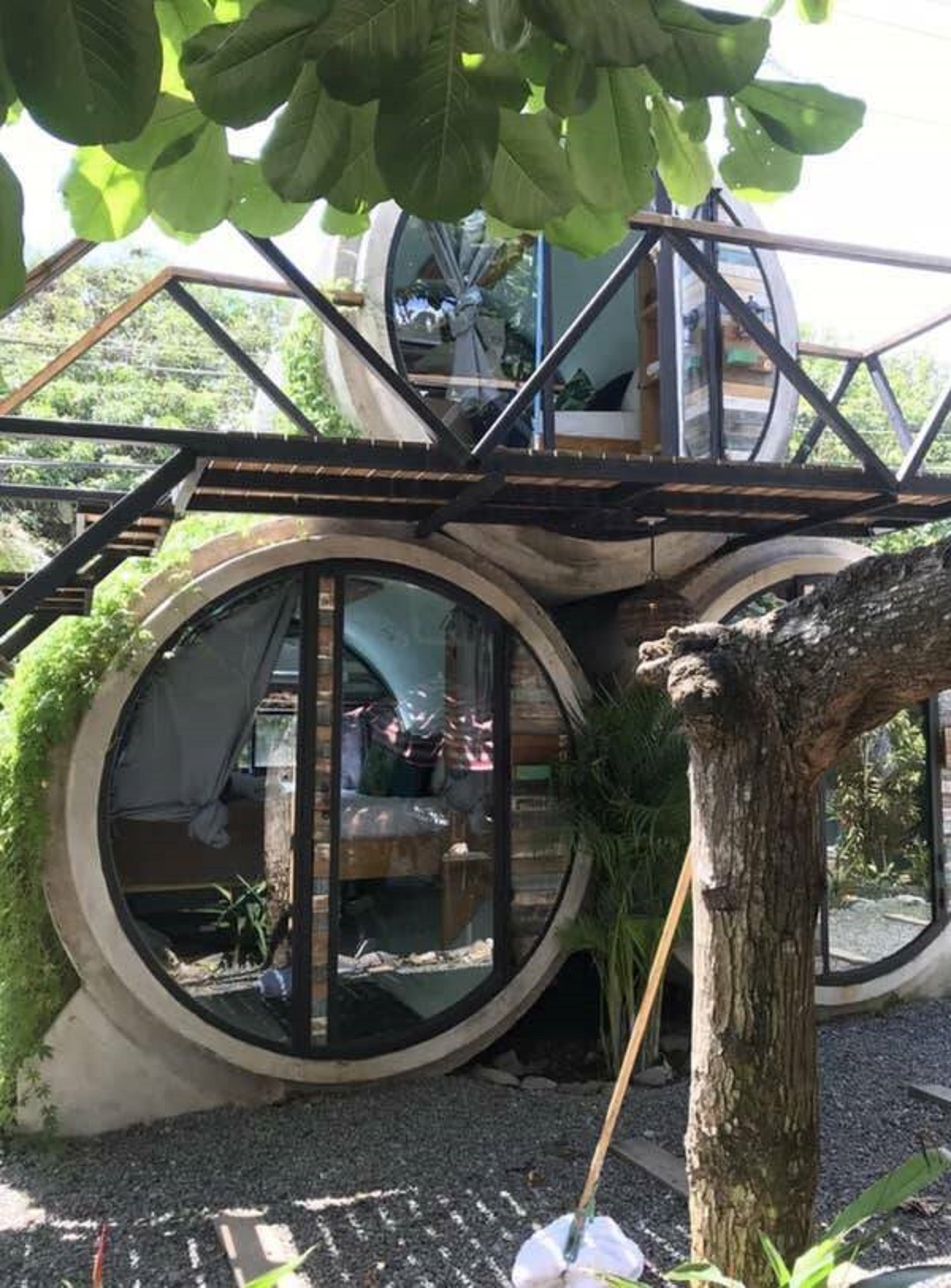 I definitely need to check out this hostel in Costa Rica, where rooms are made of recycled concrete cylinders, STAT.