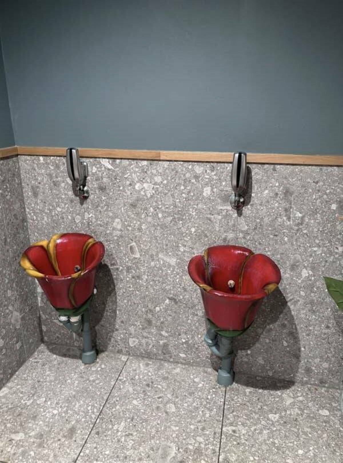 It is my sincerest wish that all urinals be as pretty as these ones in Denmark.