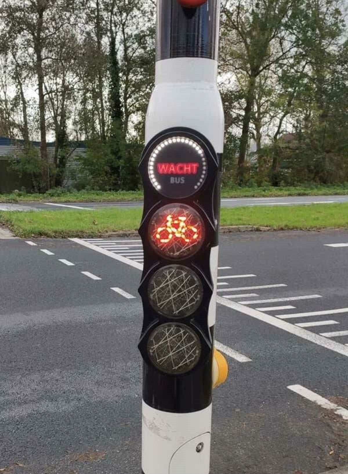 In the Netherlands, traffic lights show you when a bus is approaching, which is next level.