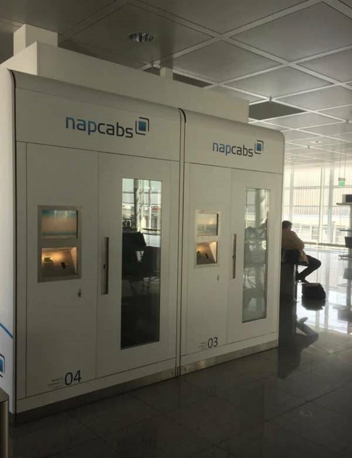 Every single airport (like this one in Munich) should have places where you can pay to nap.