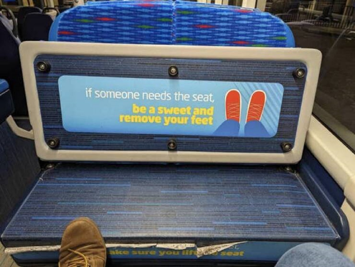 In the UK, there are buses where you can have footrests.