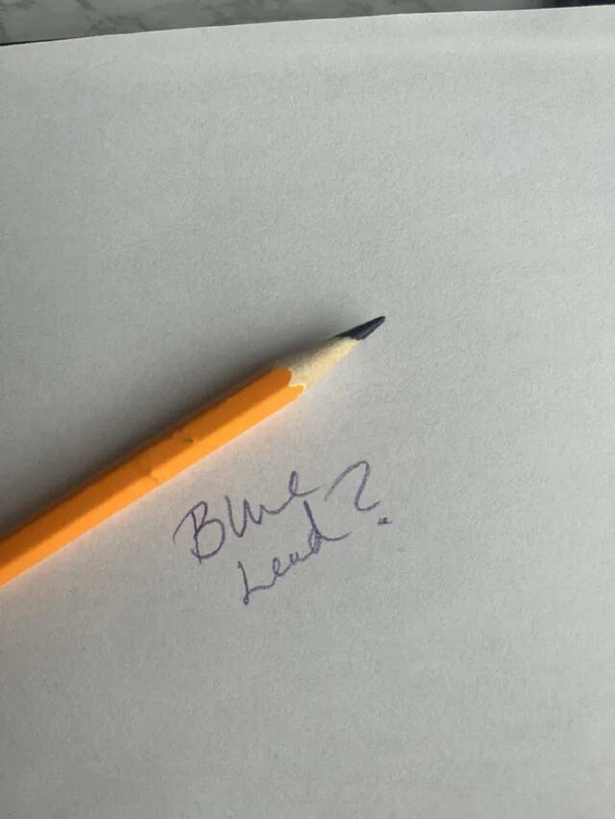 handwriting - Blue Lead