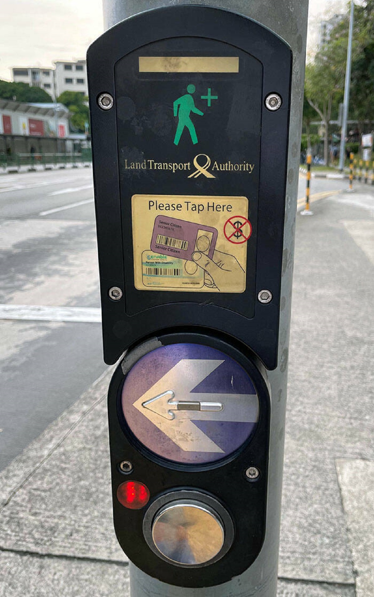 "In Singapore, Senior Citizens And People With Disabilities Can Tap A Card To Get Extra Time Crossing The Street"