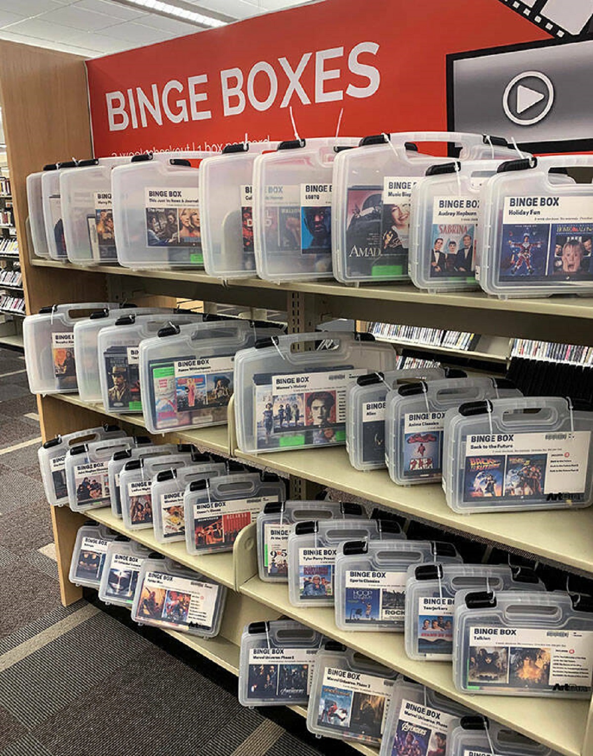 "My Local Library Has "Binge Boxes" In The Film Section"