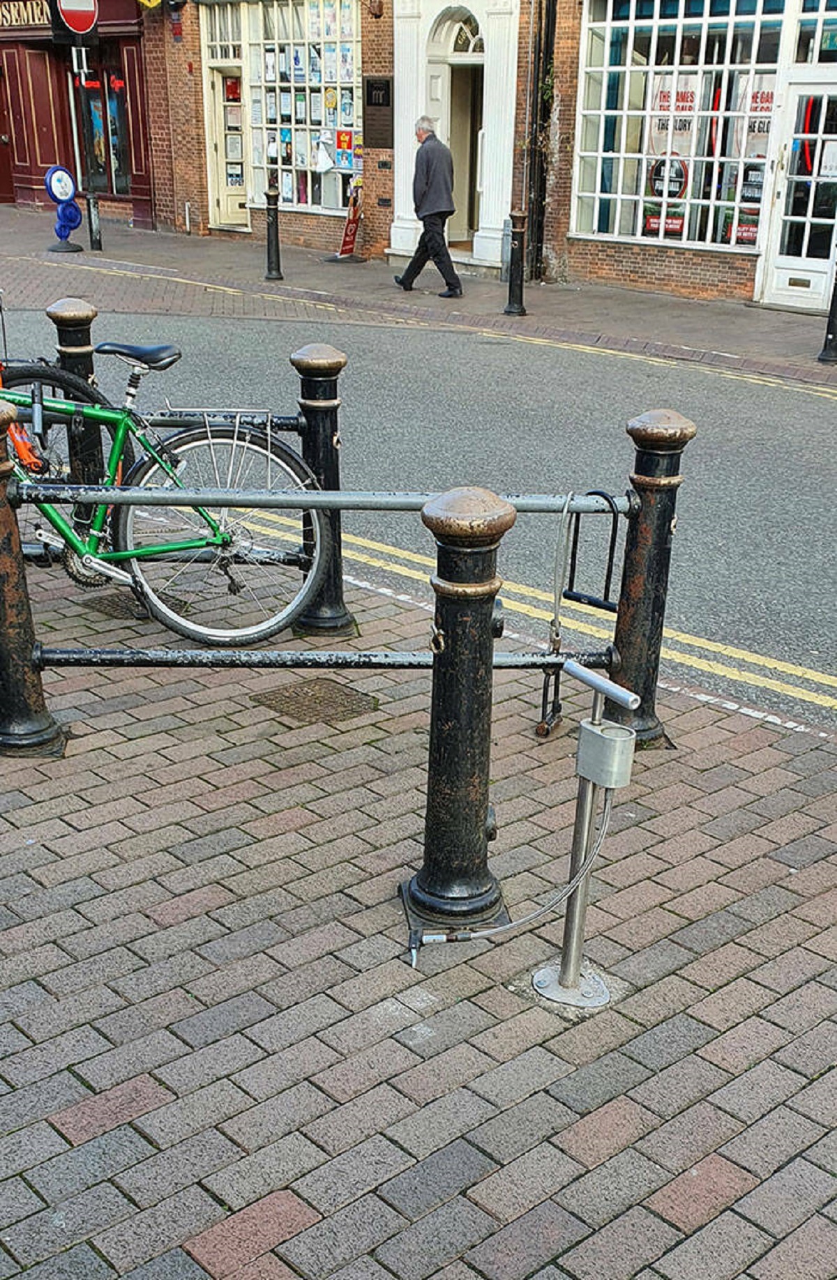 "My Town Has A Bike Pump Permanently Installed Next To The Bike Lock-Up Area"