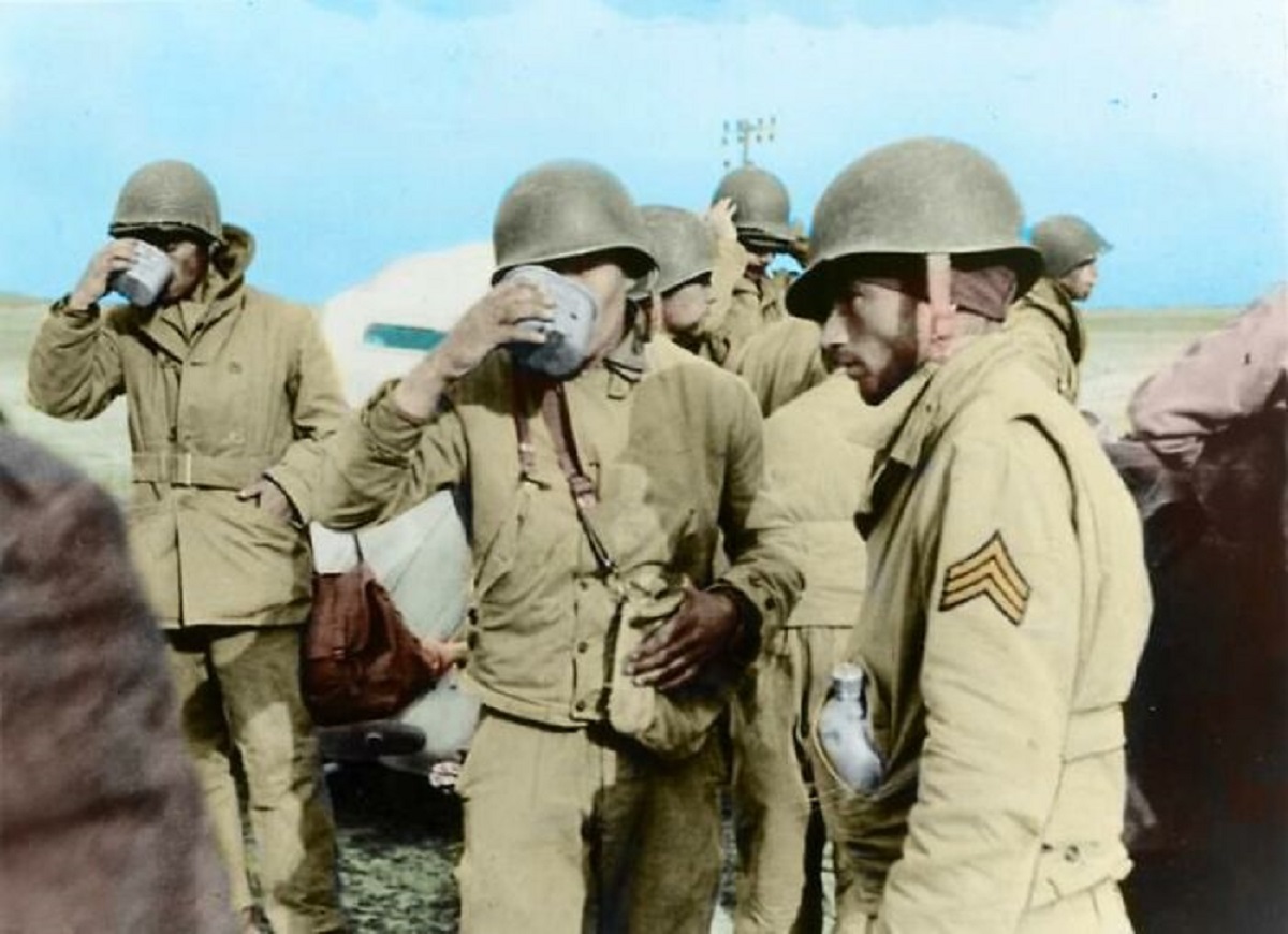 US prisoners in Tunisia, circa 1943.