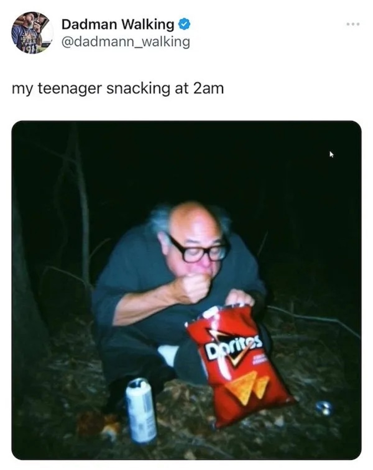 fun - Dadman Walking my teenager snacking at 2am Dorites