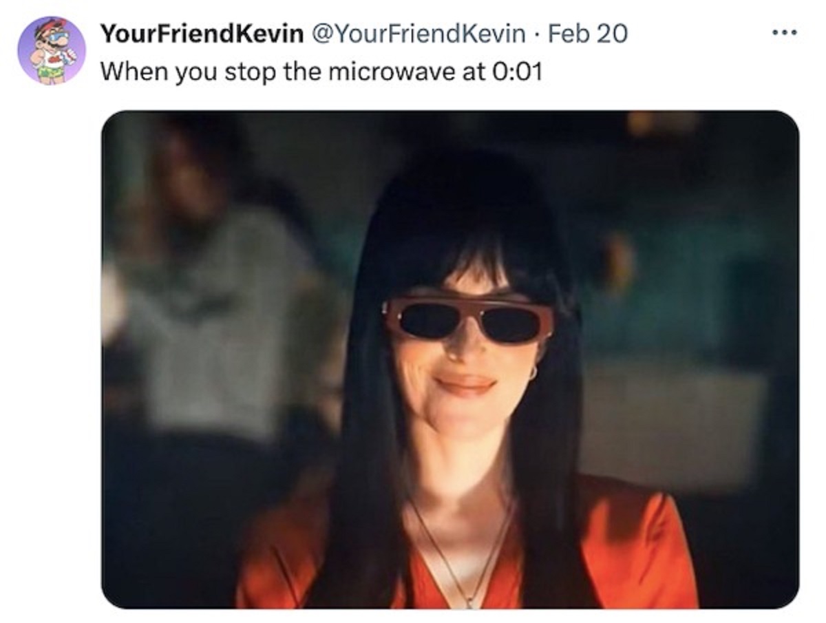 YourFriendKevin Kevin Feb 20 When you stop the microwave at