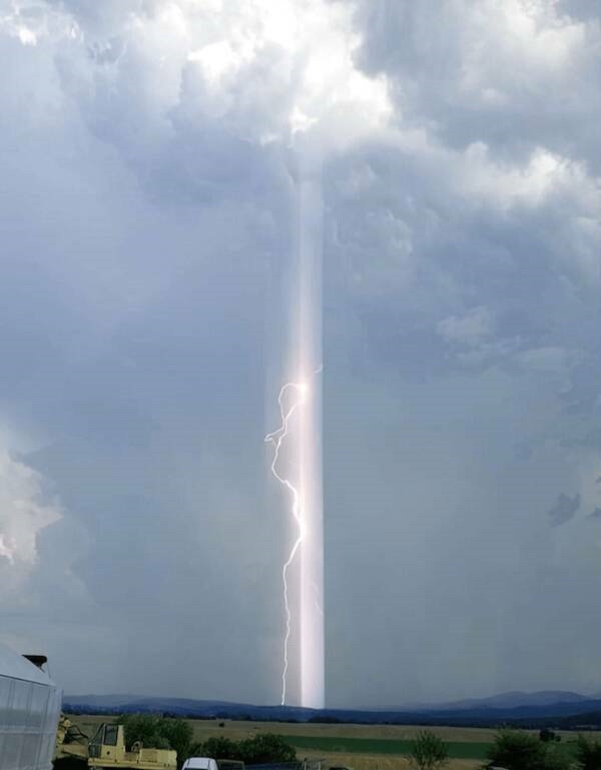 pillar of light in greece