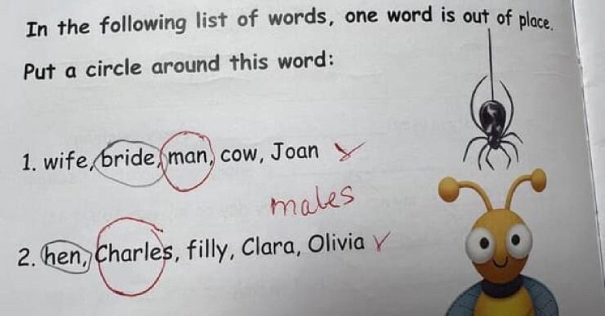 “English question for a 7-year-old”