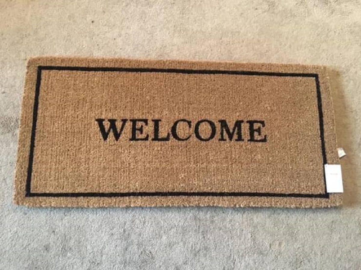 “TARGET cashier asked if I wanted a Protection Plan for this Welcome Mat. After an involuntary chuckle, I asked the unanswerable question: “Under what circumstances would this policy be honored?”