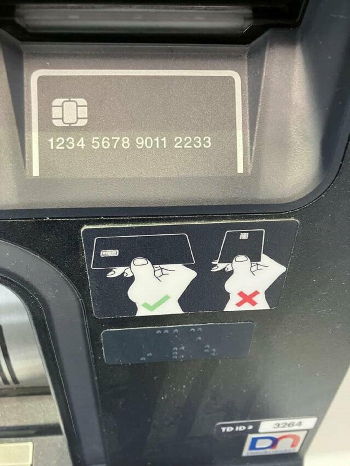 "New ATM asks to insert card horizontally instead of vertically."