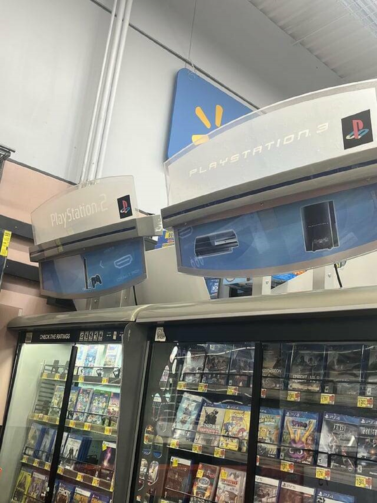 "This Walmart still has the PS2 and PS3 signs up"