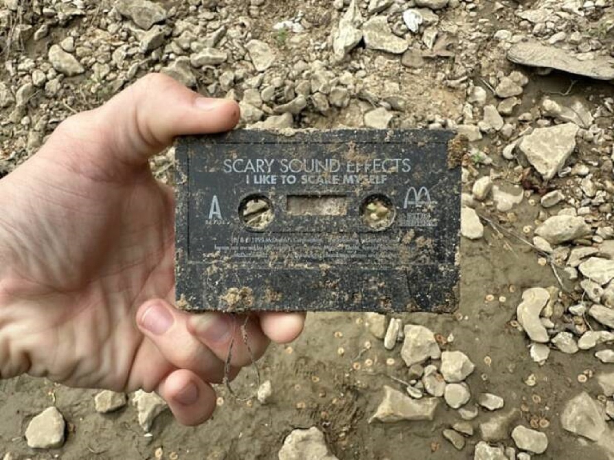 "1995 McDonald’s promotional cassette I found on a riverbed today"