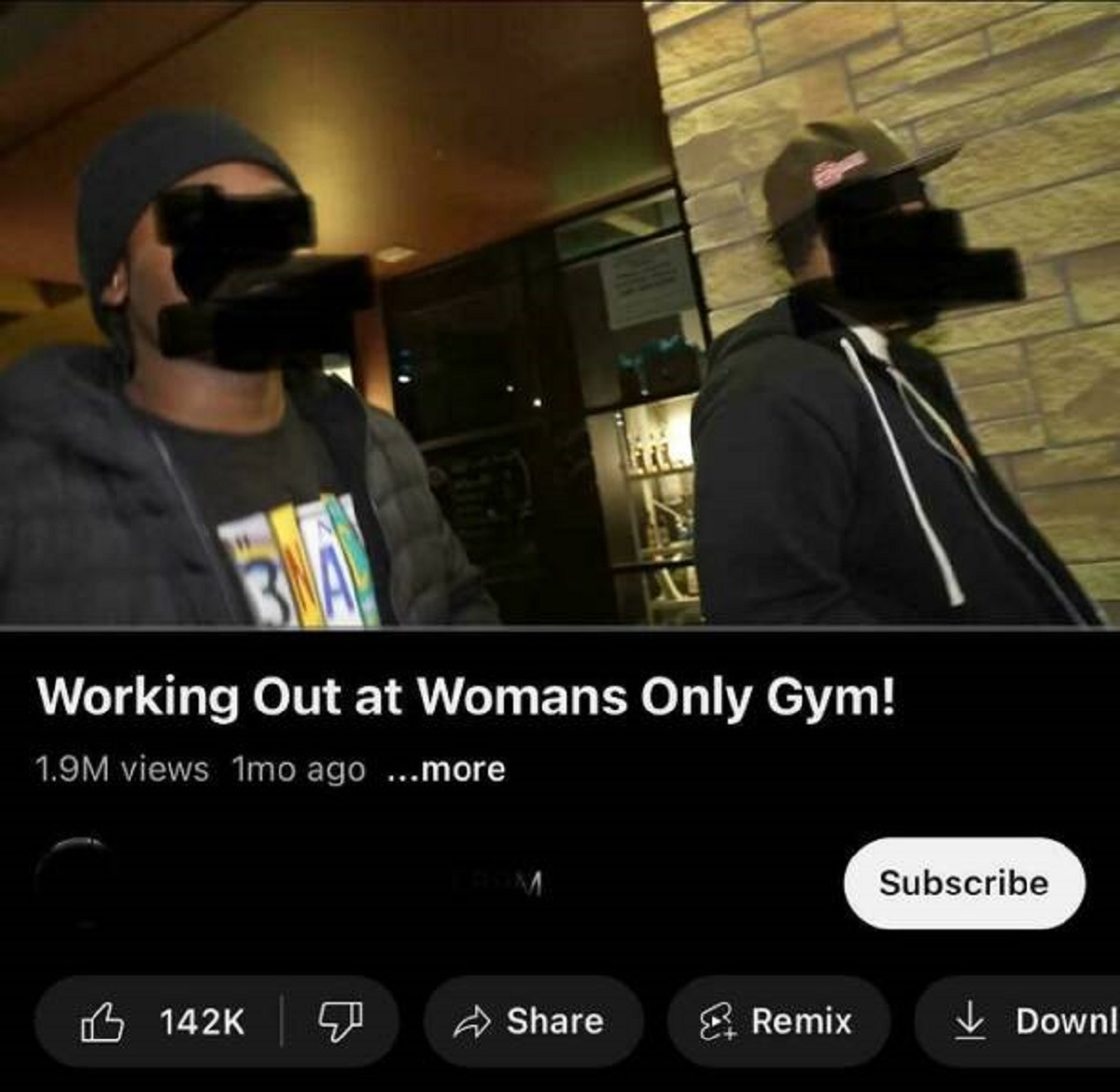 screenshot - Working Out at Womans Only Gym! 1.9M views 1mo ago ...more Crom Subscribe Remix Downl