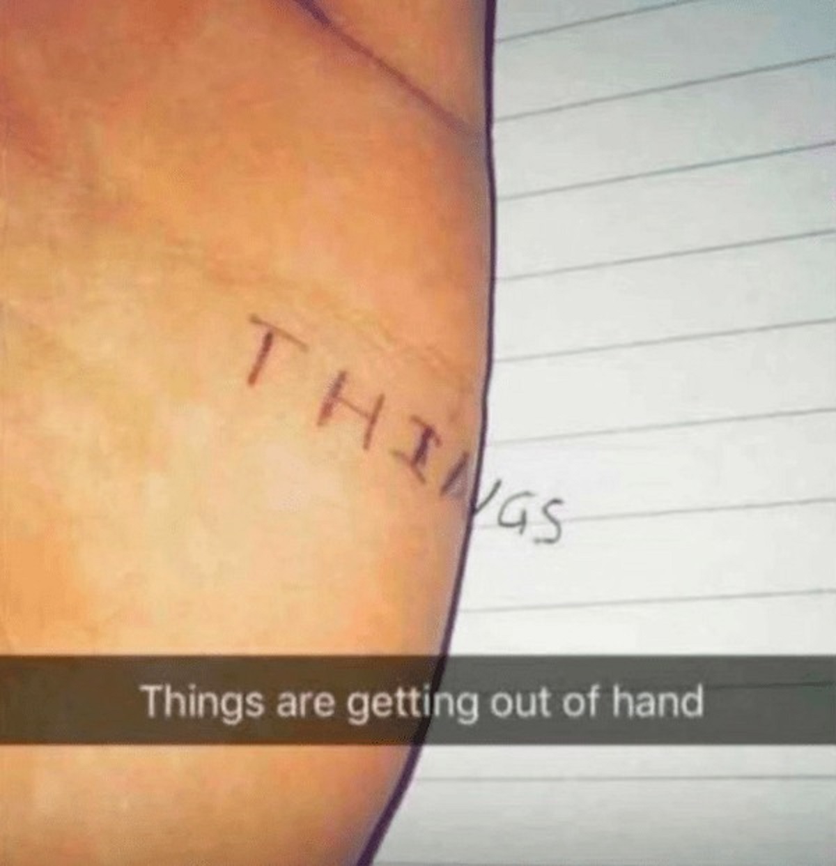 tattoo - Things Things are getting out of hand