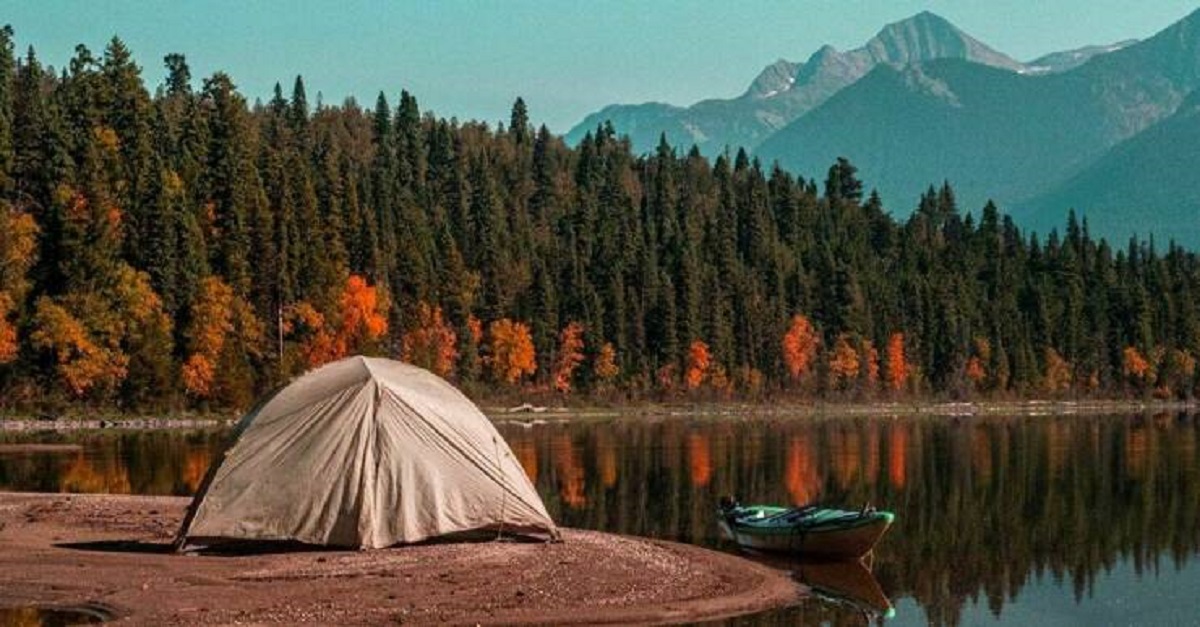 fall camping background
