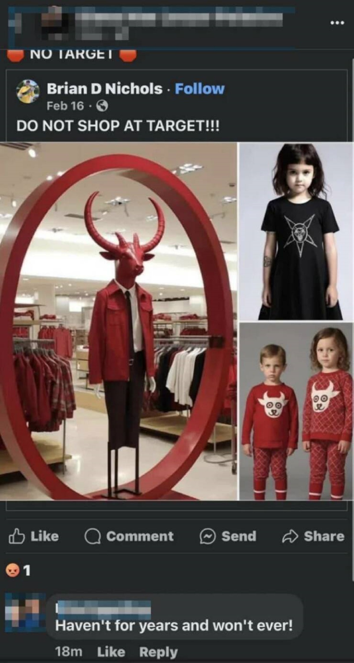 target devil mannequin - No Target Brian D Nichols Feb 16. Do Not Shop At Target!!! Comment Send Haven't for years and won't ever! 18m