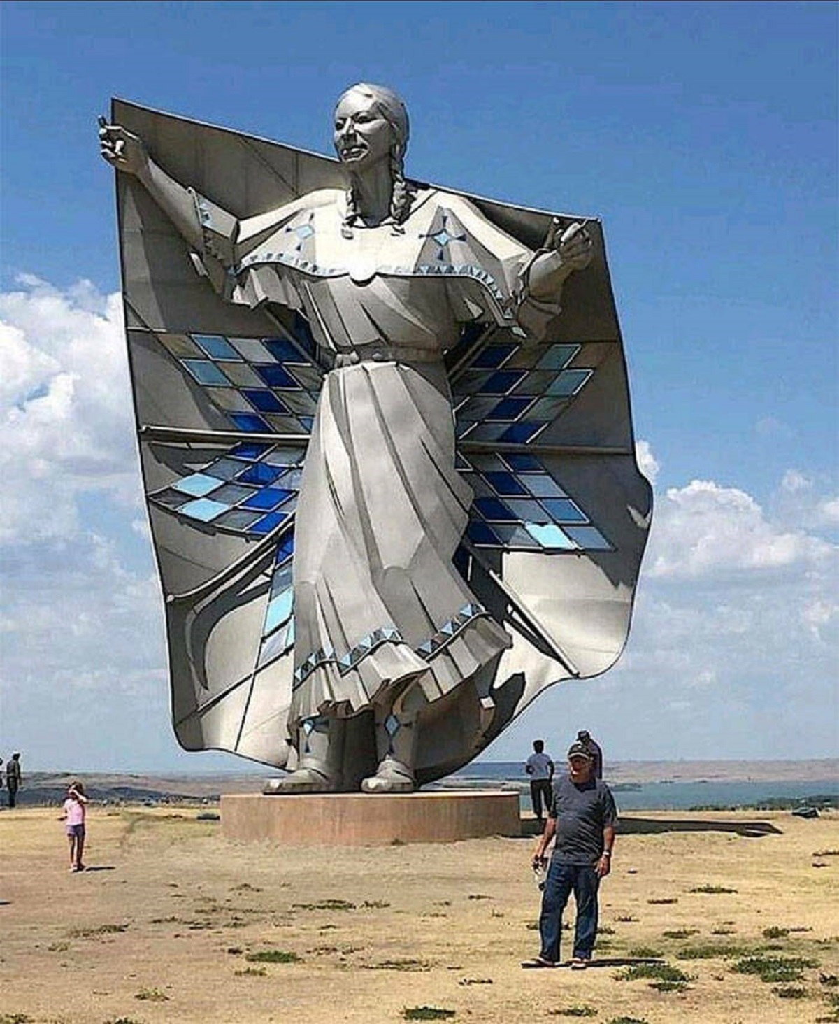 "Don't Know Why This Hasn't Received More Publicity, But This Fifty-Foot Sculpture Was Unveiled Recently In South Dakota. It's Called 'Dignity' And Was Done By Artist Dale Lamphere To Honor The Women Of The Sioux Nation"