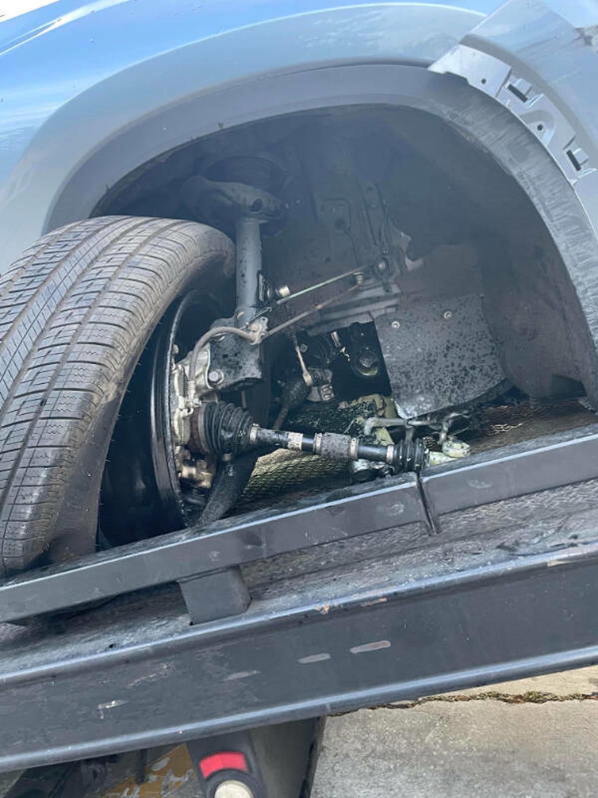 “My family’s axle exploded on the highway on our way to Disneyworld.”