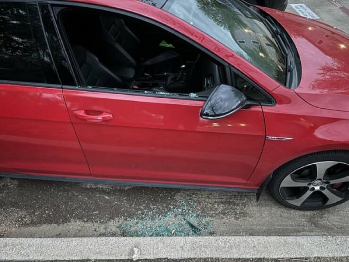 "Someone broke into my car just to steal my lunchbox."