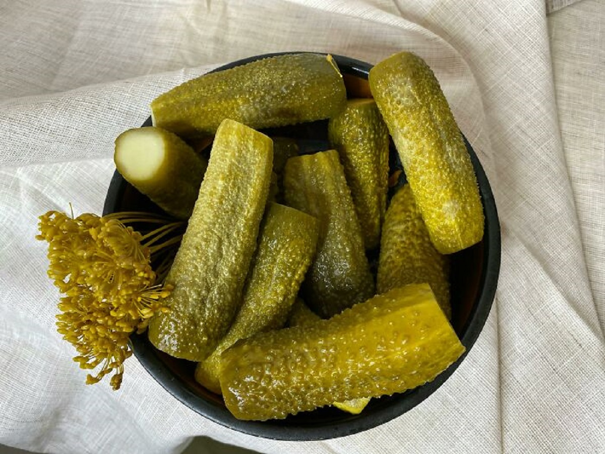 One time I was in the grocery store and a couple were in front of the jar of pickles I wanted to get. They noticed me standing there and said, "Oh, are we in your way?"

They moved and I grabbed the jar. I then turned to them and said, "Thanks." Then--for some reason I'll never understand--added, "I like pickles."

They must have been thinking, "Well, it's nice that they let him do his shopping on his own.