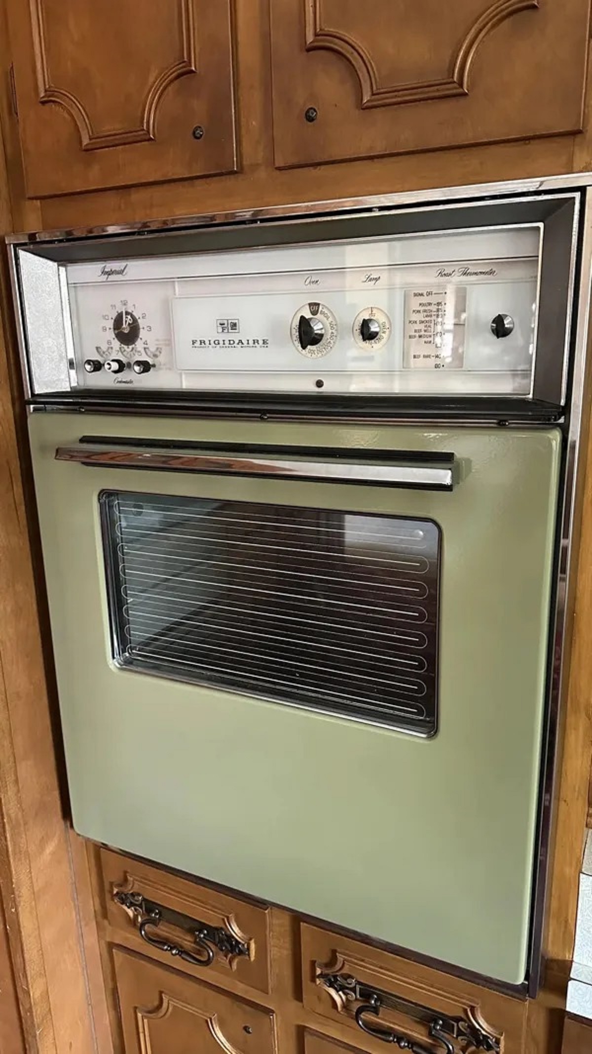 My grandma’s still-functional General Motors oven from the 1960s.