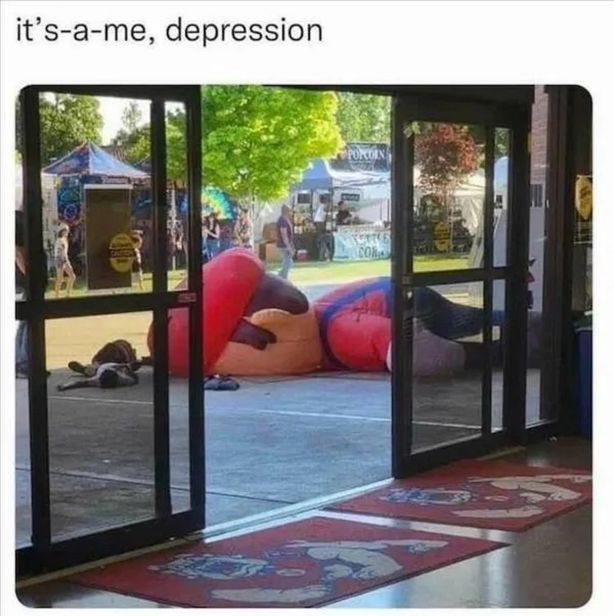 it's a me depression - it'same, depression Popcorn Kette Cor