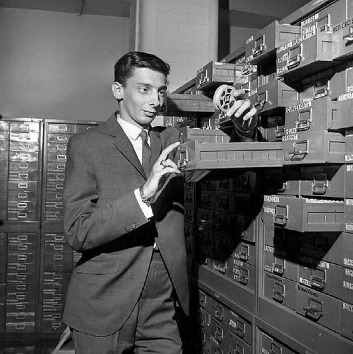 CBS Employee Barry Manilow In The File Room, 1965