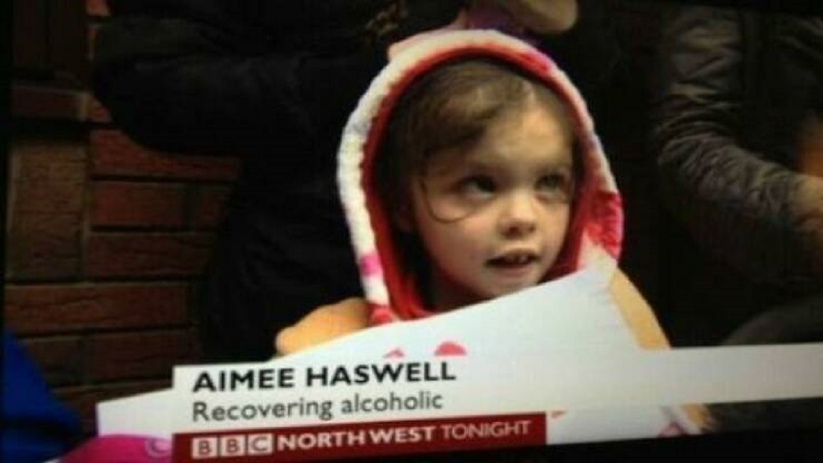 bbc news funny captions - Aimee Haswell Recovering alcoholic Cbbc North West Tonight