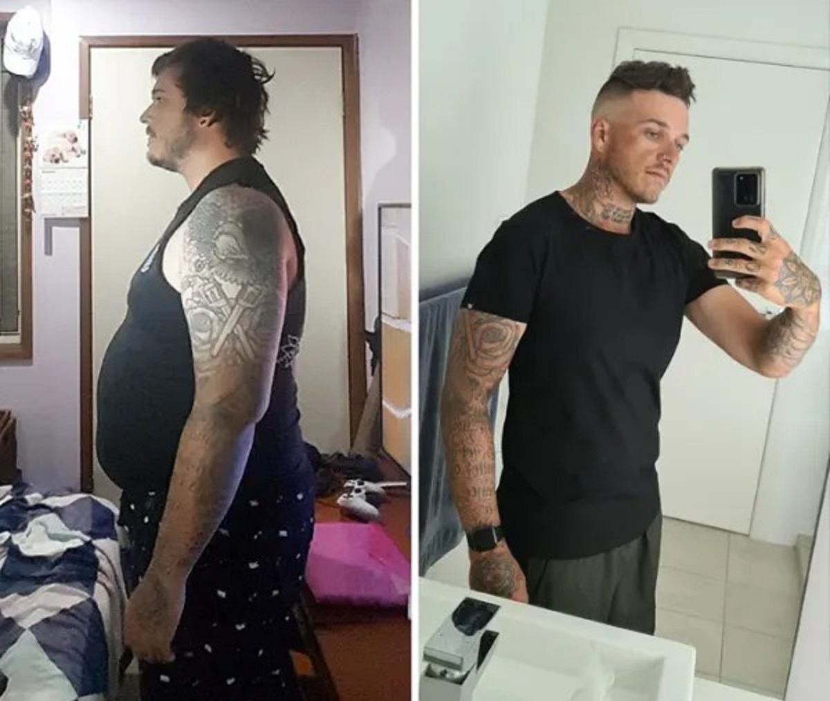 “One year sober and 37 kg (81 lbs) down! This is the longest I’ve gone without alcohol since I was 15, and I’m now 29”