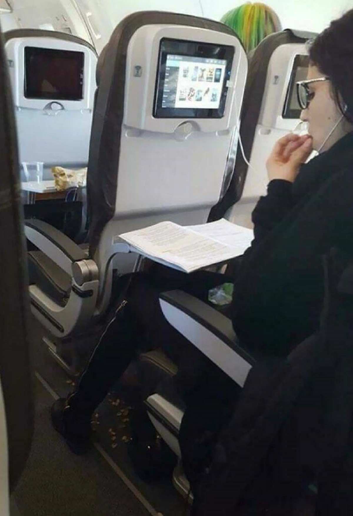 "This Idiot Eating Pistachio Nuts And Throwing The Shells On The Floor Of A Plane"