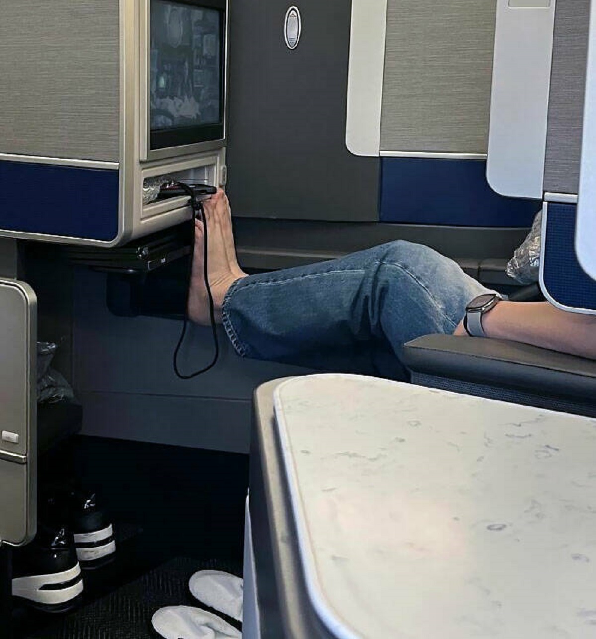 "Naked Feet On Planes Should Be Illegal No Matter How Far Apart We Are"