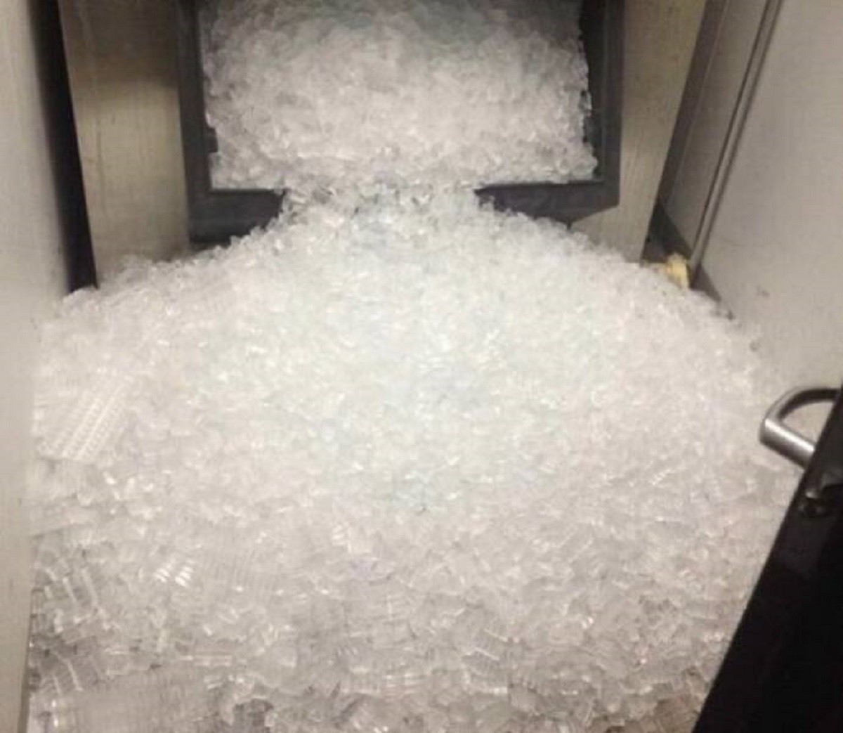 "Coming Into Work To Discover That Someone Left The Ice Machine's Door Open Overnight"
