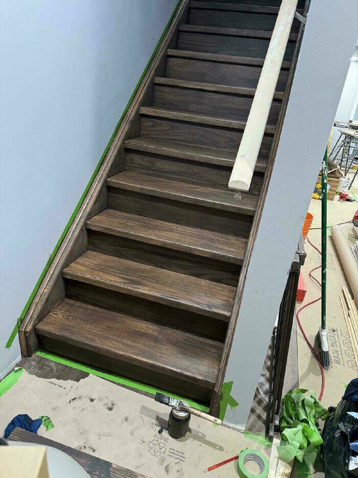 "Guess Who Forgot Their Exit Plan After Staining The Stairs. Send Help"
