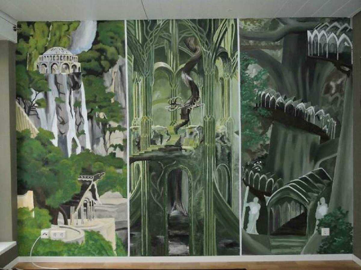 lotr wall painting